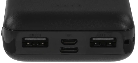 Аккумулятор внешний Buro 10000mAh 10W 2A 2xUSB-A черный (T4-10000-BK) - фото в интернет-магазине Арктика