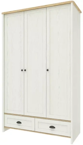 Детская "Тифани" СТЛ.305.02 шкаф 3-х дверн с ящ (дуб небраска/белый) - Столлайн - фото в интернет-магазине Арктика