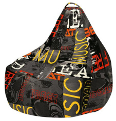 Кресло-мешок "Купер" XL (серый граффити/люкс) - Три Я - каталог товаров магазина Арктика