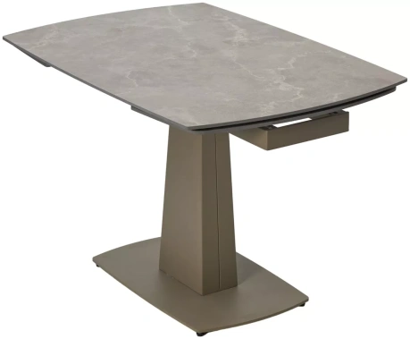 Стол обеденный BALDE 140 (MATT LATTE STONE SOLID CERAMIC/TAUPE) - М-Сити - фото в интернет-магазине Арктика