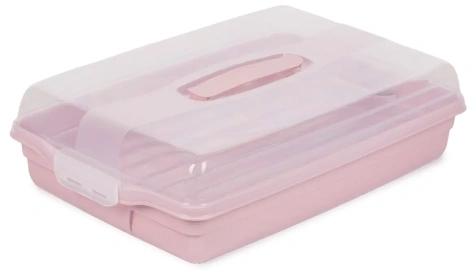 Контейнер прямоугольный большой GRAND CHEF 00415-X51-00 розовый - Безант М - фото в интернет-магазине Арктика