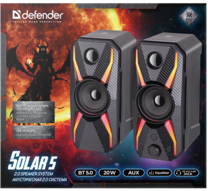 Колонки Defender SOLAR 5 - фото в интернет-магазине Арктика