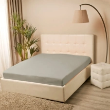 Простыня на резинке Купу-Купу 90х200/20см, серый 1089215 - Сима-ленд - каталог товаров магазина Арктика