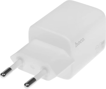 Зарядное устройство сетевое Hoco N41 20W White (PD+QC+AFC) USB/USB Type-C - фото в интернет-магазине Арктика