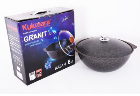 Казан "Granit Ultra" кго65а 6 л - Кукмара - фото в интернет-магазине Арктика