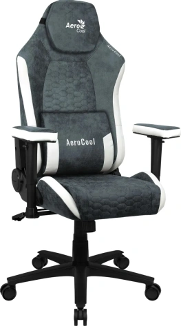 Кресло для геймеров Aerocool Crown AeroSuede Steel Blue (синее) - фото в интернет-магазине Арктика