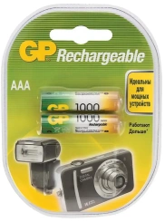 Аккумулятор GP HR03-2BL AAA 1000 mAh 2 шт (100AAAHC) - каталог товаров магазина Арктика
