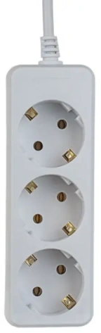 Удлинитель Perfeo Powermate PF_A4686, 1,5м, 3 розетки, белый (PF-PE-3/1,5-W)* - фото в интернет-магазине Арктика