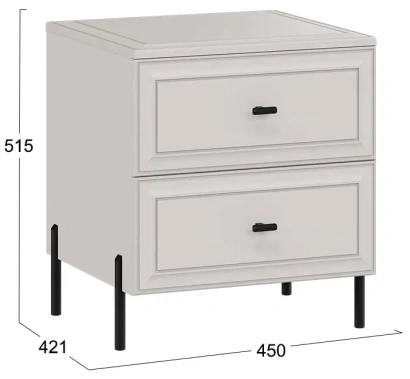 Спальня "Пандора" тумба прикроватная (Кашемир/ Кашемир сатин) - Три Я - фото в интернет-магазине Арктика