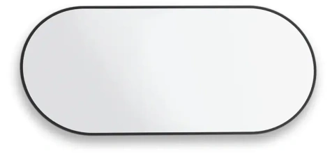 Зеркало навесное Z-16 1100х500 мм с черной рамкой - Мебельград - фото в интернет-магазине Арктика