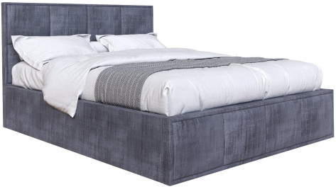 Кровать "Октавия" 1600 (Джаз серый) - Мебельград - фото в интернет-магазине Арктика
