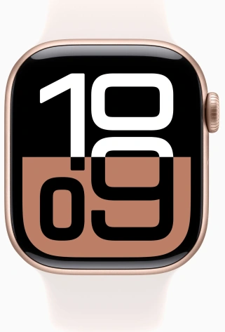 Смарт-часы Apple Watch S10 46mm R Gold/L Blush SB M/L 160-210 (MWWU3) - фото в интернет-магазине Арктика