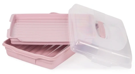 Контейнер прямоугольный большой GRAND CHEF 00415-X51-00 розовый - Безант М - фото в интернет-магазине Арктика