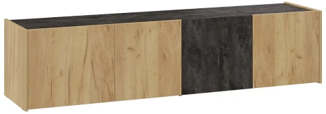 Тумба под ТВ "Рокс" тип 1 (дуб крафт золотой/каменный уголь) - Три Я - фото в интернет-магазине Арктика