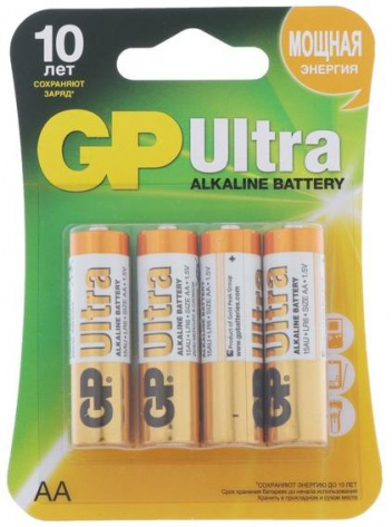 Батарейка GP LR6-4BL Ultra 4 шт - фото в интернет-магазине Арктика