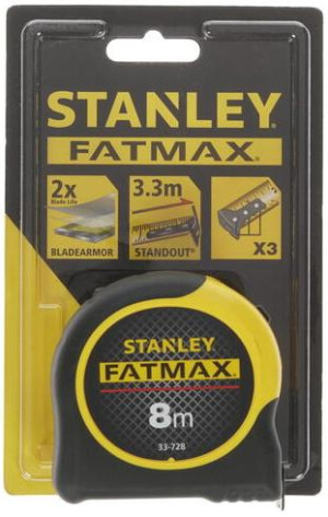 Рулетка Stanley 0-33-728 8 м - фото в интернет-магазине Арктика