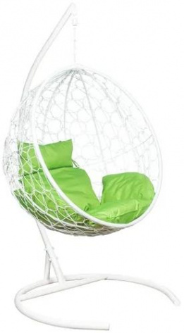 Кресло подвесное LESET ЛУНА (белый/зел.яблоко) - Импэкс - фото в интернет-магазине Арктика