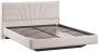 Спальня "Пандора" кровать 1600 Тип 1 (Велюр Мокко светлый) - Три Я