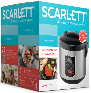 Мультиварка Scarlett SC-MC410S27 - фото в интернет-магазине Арктика