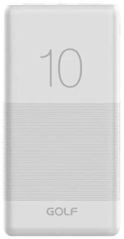 Портативный аккумулятор GOLF G80 10000mAh (белый) - фото в интернет-магазине Арктика