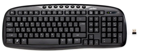 Клавиатура беспров. Perfeo ELLIPSE (PF_5192) (черная) USB - фото в интернет-магазине Арктика