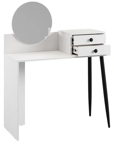 Стол туалетный "Стилтон" тип 1 (Белый/Черный муар) - Три Я - фото в интернет-магазине Арктика