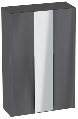 Спальня "Нора" шкаф 3-х дверн с зерк (металл бруклин/графит) - Мебельград - фото в интернет-магазине Арктика