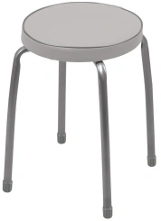 Табурет "Фаворит 2" без об на 4-х опорах (круг.сид) ТФ02/С серый - Ника - каталог товаров магазина Арктика