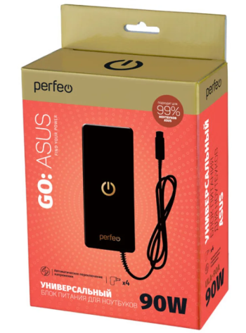 Универсальный блок питания Perfeo ULA-90A 90W для ноутбуков - фото в интернет-магазине Арктика