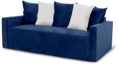 Диван "Онтарио" (вар.2/Мора синий/джейми серый 02) - Мебельград - каталог товаров магазина Арктика