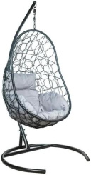 Кресло подвесное LESET АЖУР (черный/св-сер) - Импэкс - каталог товаров магазина Арктика