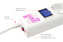 Сетевой фильтр Powercube SPG(5+1)-16B-3М-WHITE 3м (6 розеток) белый - фото в интернет-магазине Арктика