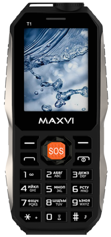 Мобильный телефон Maxvi T1 Black - фото в интернет-магазине Арктика