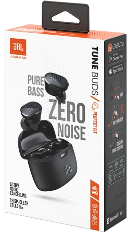 Наушники JBL Tune Buds Black (JBLTBUDSBLK) TWS - фото в интернет-магазине Арктика
