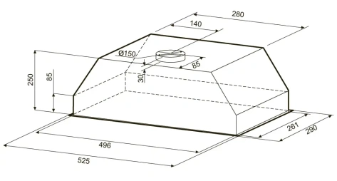 Вытяжка Krona SVEN 600 white one knob - фото в интернет-магазине Арктика