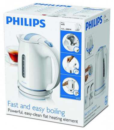Чайник Philips HD 4646/00 белый - фото в интернет-магазине Арктика