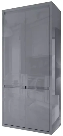Гостиная "Норден" СТЛ 321.09 шкаф 2-х дверн (серый глянец) - Столлайн - фото в интернет-магазине Арктика
