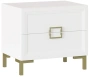 Спальня "Дольче" (ДЛ-305.03) тумба прикр (Белый премиум (древесные поры ПП) - Ангстрем