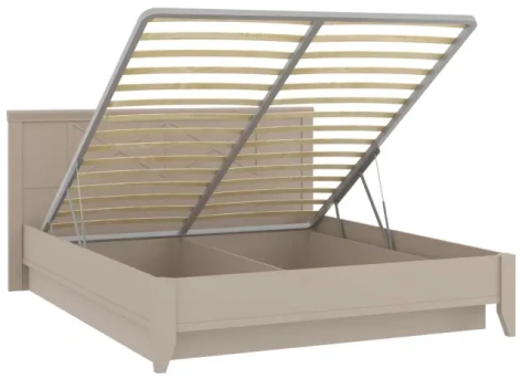 Спальня "Кантри" (КА-801.28) кровать с мех 180*200 (Кашемир серый) - Ангстрем - фото в интернет-магазине Арктика