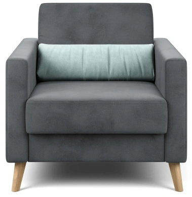 Кресло для отдыха "Норд" (Альба тёмно-серый / Альба бежевый) - Мебельград - фото в интернет-магазине Арктика