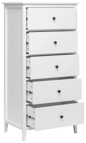 Комод Leset Токе 5 ящ. (Белый) - Импэкс - фото в интернет-магазине Арктика