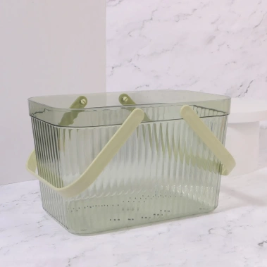 Органайзер 1секц с ручками 27*17*16,5см полупрозрач QF 9863201 - Сима-ленд - фото в интернет-магазине Арктика