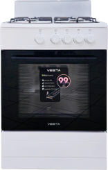 Плита газовая VESTA Bergamo VGG 6021.1 white - каталог товаров магазина Арктика