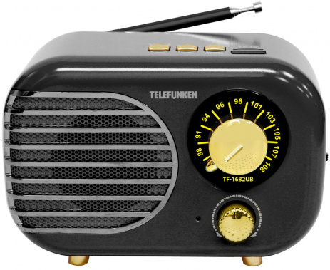 Радиоприемник Telefunken TF-1682B Black Gold - фото в интернет-магазине Арктика