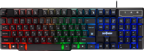 Игровая клавиатура Defender Mayhem GK-360DL (черная) - фото в интернет-магазине Арктика