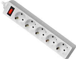 Сетевой фильтр Defender 5p ES / 3.0 м (белый) - каталог товаров магазина Арктика