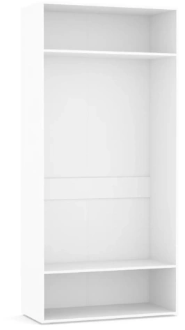 "ПРАГА" Джей шкаф 1000 мм S2310 белый - Евромебель - фото в интернет-магазине Арктика