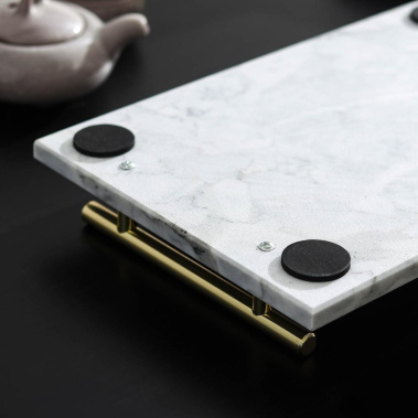 Поднос Marble 7038901 29,5*19,5 см - Сима-ленд - фото в интернет-магазине Арктика