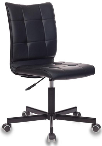 Кресло CH-330M Leather Black Черное - фото в интернет-магазине Арктика
