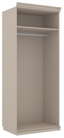 Спальня "Адажио" (АГ-201.02) шкаф 2-х дв с зерк (кашемир серый) - Ангстрем - фото в интернет-магазине Арктика
